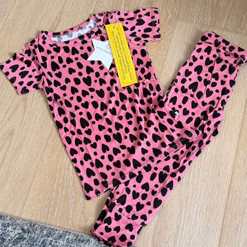 Little Pajama Co Heart Pajama Set